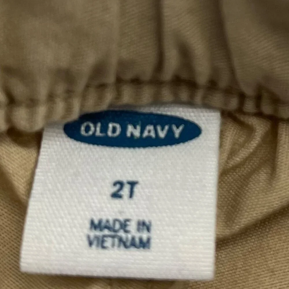 Old Navy‎ Toddler Girl 2T Adjustable Shorts Khaki 100% Cotton